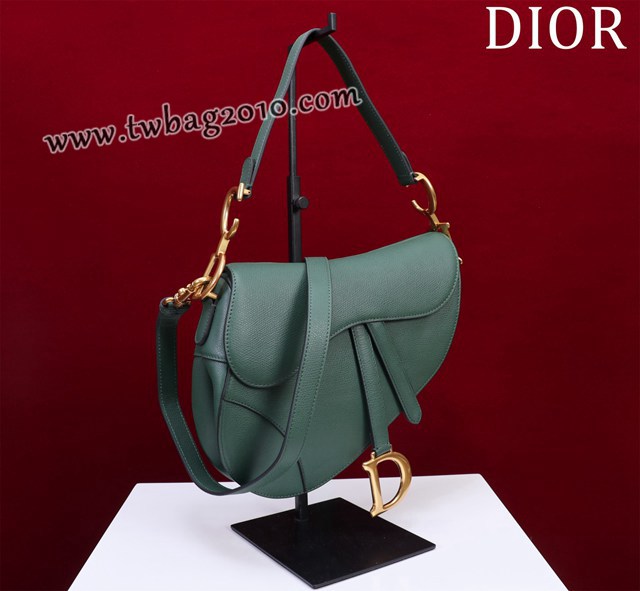 Dior专柜新款迪奥高仿原单长肩带大小号牛皮马鞍包手拎斜挎包 djfk1784
